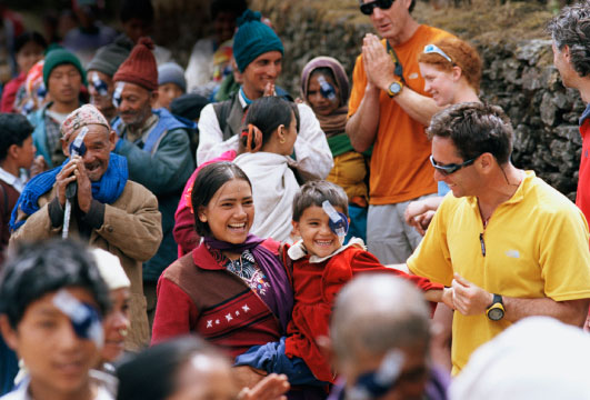 Geoff Tabin in Nepal