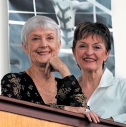 Joan Woodbury and Shirley Ririe