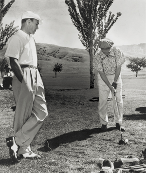 Ben Hogan and Jimmy Thompson on the U of U golf course